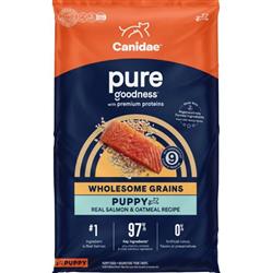 CANIDAE PURE Goodness w/Wholesome Grains Dry Puppy Food Salmon & Oatmeal 22lb