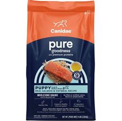 CANIDAE PURE Goodness w/Wholesome Grains Dry Puppy Food Salmon & Oatmeal 4lb