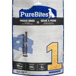 Purebites Freeze Dried Dog Treats Cheddar Cheese 16.6oz.