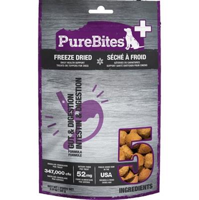 Purebites+ Freeze Dried Dog Gut & Digestion Chicken/Pumpkin 3oz.