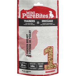 Purebites Freeze Dried Mini Trainers Dog Treats Chicken Breast 2.1oz.