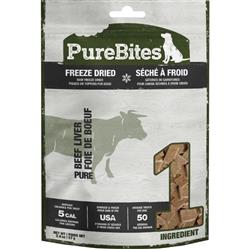 Purebites Freeze Dried Dog Treats Beef Liver 2oz.