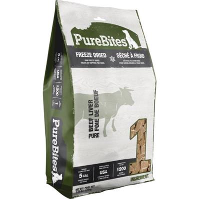 Purebites Freeze Dried Dog Treats Beef Liver 44oz.