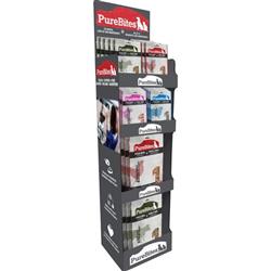 Purebites Mixed Dog Treat Floorstand 28 Pc