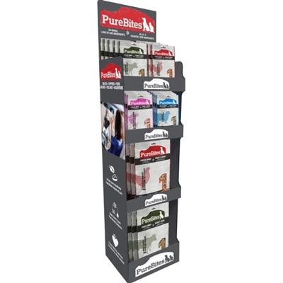 Purebites Mixed Dog Treat Floorstand 28 Pc