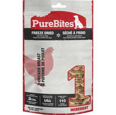 Purebites Freeze Dried Dog Treats Chicken Breast 3oz.