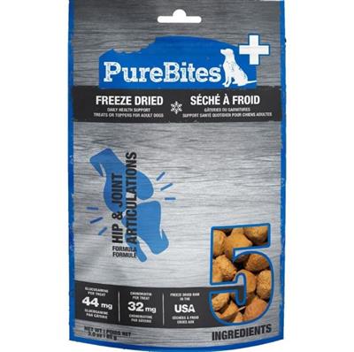 Purebites+ Freeze Dried Dog Hip & Joint Chicken 3oz.