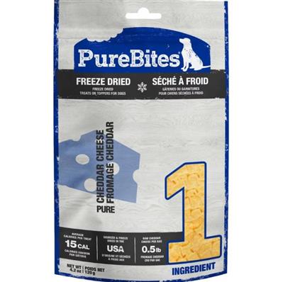 Purebites Freeze Dried Dog Treats Cheddar Cheese 4.2oz. (Pack of 3)