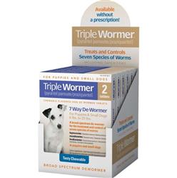 Durvet Triple Wormer For Puppies & Small Dogs 6-25 Lb-2 count