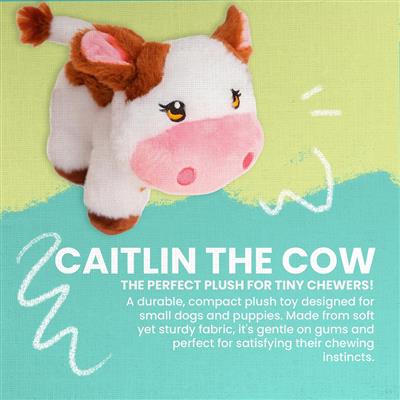 Caitlin the Cow Plush Dog Toy