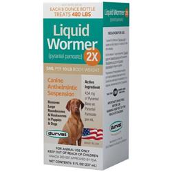 Durvet Liquid Wormer 2X For Dogs & Puppies 8oz.