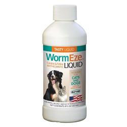 Durvet Wormeze Liquid Wormer For Dogs & Cats 8oz.