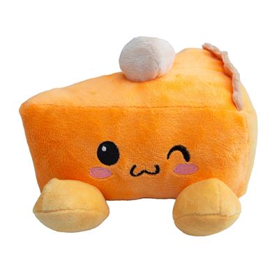 Pumpkin Slice Plush Dog Toy