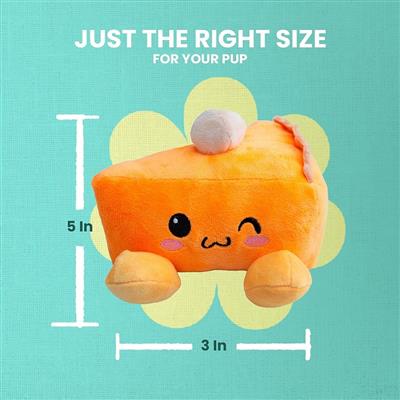 Pumpkin Slice Plush Dog Toy