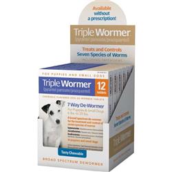 Durvet Triple Wormer For Puppies & Small Dogs 6-25 Lb-12 count