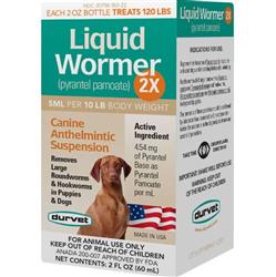 Durvet Liquid Wormer 2X For Dogs & Puppies 2oz.