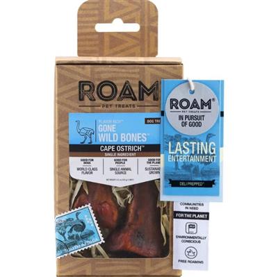 Roam Flavor Rich Gone Wild Bones Ostrich 2 Pk