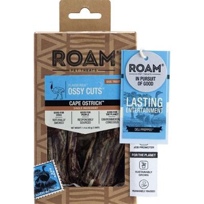Roam Flavor Rich Ossy Cuts Ostrich 1.4oz.-2 Pk