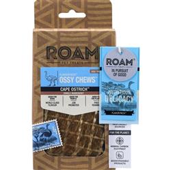 Roam Flavor Rich Ossy Chews Ostrich 3oz.