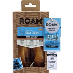 Roam Flavor Rich Ossy Chops Ostrich 1.4oz.-2 Pk