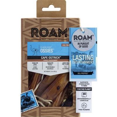 Roam Flavor Rich Ossies Ostrich 3oz.