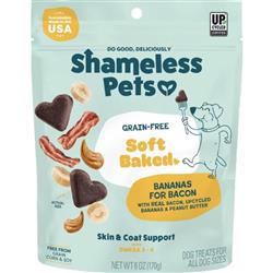 Shameless Soft Baked Dog Biscuits Banana/Bacon/Peanut Butter 6oz.