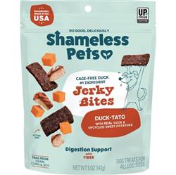 Shameless Dog Jerky Bites Duck/Sweet Potato 5oz.