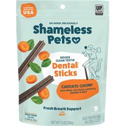 Shameless Dog Dental Sticks Carrot/Salmon 7.2oz.