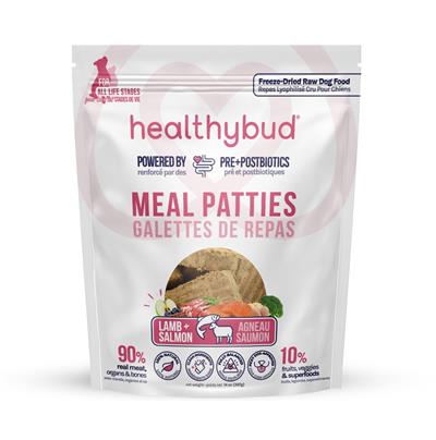 Healthybud's Freeze-Dried Lamb & Salmon Patties (Rehydratable) for Dogs 14oz