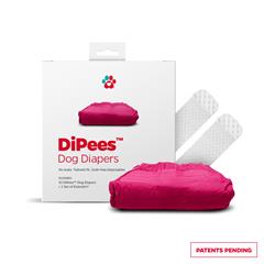 DiPees™ Disposable Dog Diapers - Pink 10 Pack