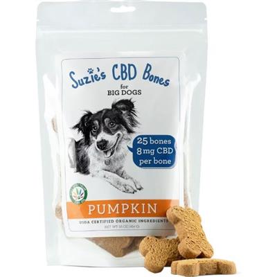 Suzie's CBD Bones For Big Dogs Pumpkin 16oz.-8mg