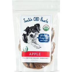 Suzie's CBD Hearts For Dogs Apple 8oz.-4mg