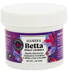 Flukers Betta Fish Food Crumble 1oz.