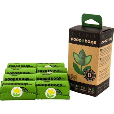 The Original Poop Bags Biobased Countdown Rolls Unscented/Biobased 8Pk- 15Ct