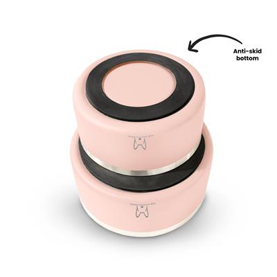 Double Wall Stainless Steel Dog & Cat Bowl - Pink