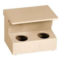 Little Giant Plastic Pigeon Floor Feeder Tan 2 Hole