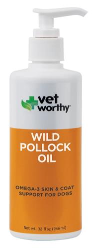 Vet Worthy Wild Pollock Oil for Dogs 32oz