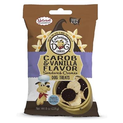 EXCLUSIVELY PET Sandwich Cremes Carob & Vanilla 8oz
