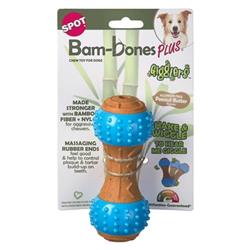 ETHICAL/SPOT Bam-Bone+ Giggler Dumbell Peanut Butter 5.5"