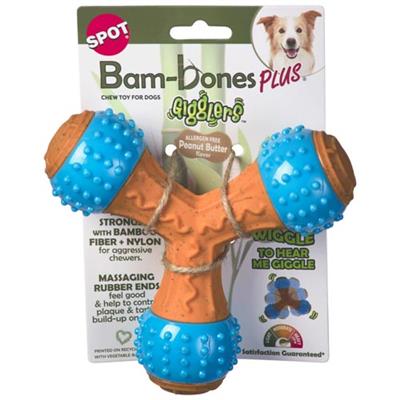 ETHICAL/SPOT Bam-Bone+ Giggler Tripod Peanut Butter 6"