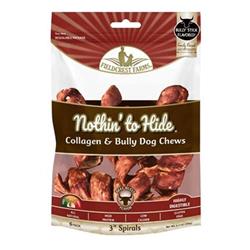 NOTHIN' TO HIDE Bully Spirals 3" 6pk