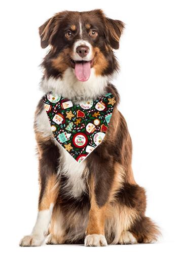 Christmas Bandana |  XMAS Bandana | Holiday Bandana | Gingerbread Cookies | Dog Bandana