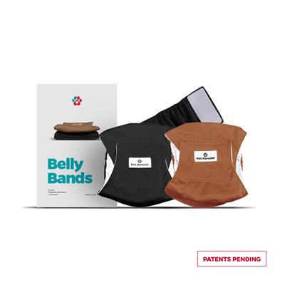 Pet Parents® Belly Bands (2-Pack) + Extendrs® (Natural)