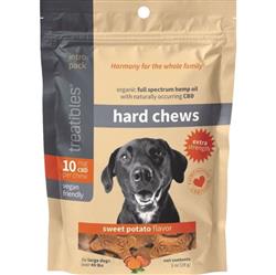 Treatibles Extra Strength Large Dogs Hard Chews Sweet Potato 10 Mg-45 Pk