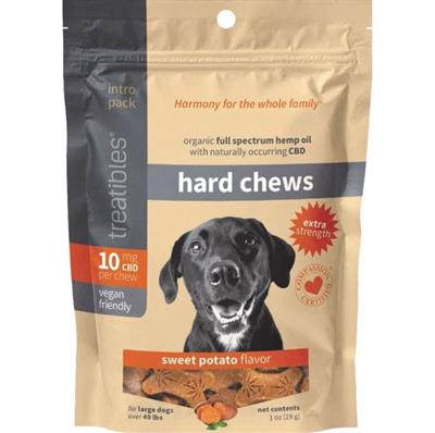 Treatibles Extra Strength Large Dogs Hard Chews Sweet Potato 10 Mg-45 Pk