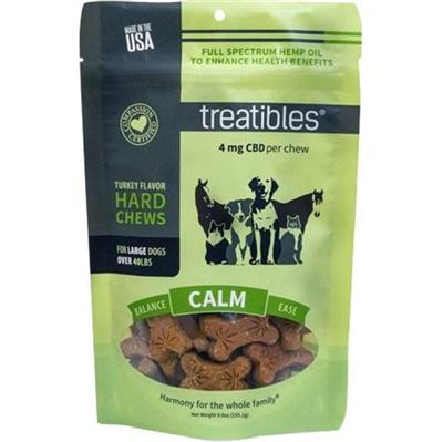 Treatibles Hemp Wellness Hard Chews Calm Turkey Large-45 Ct