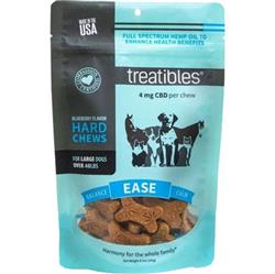 Treatibles Hemp Wellness Hard Chews Ease Blueberry Large-45 Ct
