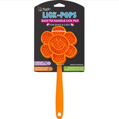 Spunkypup Lick Pops Lick Pad Spatula Smallile Flower