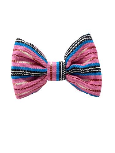 Handwoven Pet Bow Tie- Bubblegum Alley