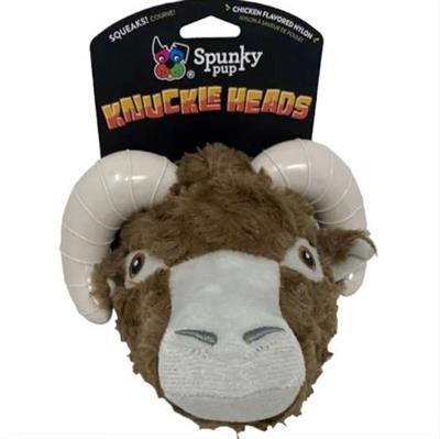 Spunkypup Knuckleheads Plush-Chew Toy Ram One Size